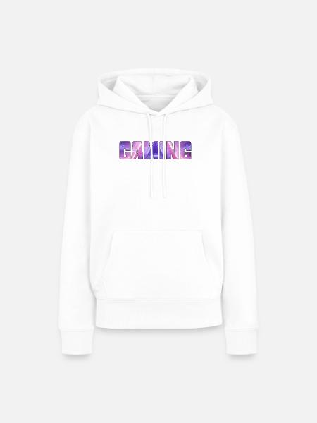 gaming - Frauen Premium Bio Hoodie - Weiß