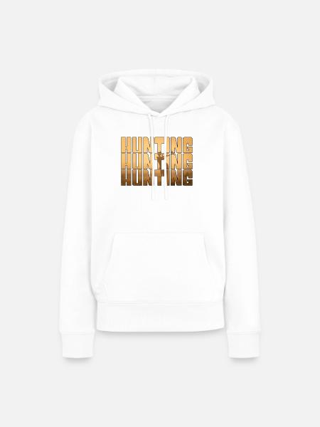 Jagen - Frauen Premium Bio Hoodie - Weiß