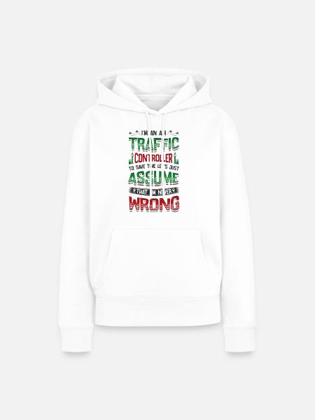 Fluglotse, Radarflugkontrolle. - Frauen Premium Bio Hoodie - Weiß