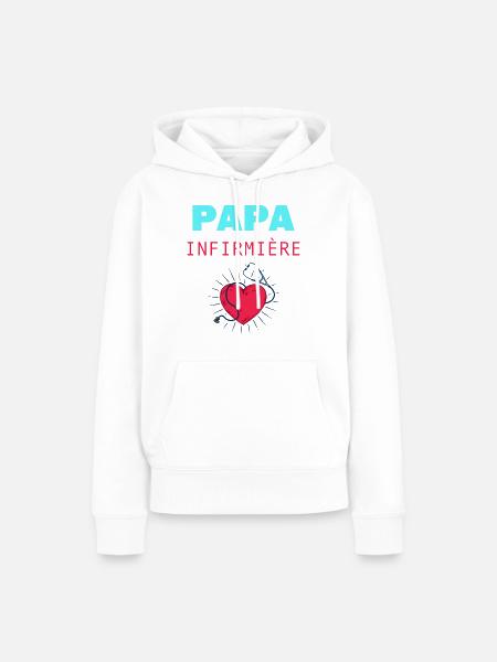 STOLZER VATER EINER KRANKENSCHWESTER - Frauen Premium Bio Hoodie - Weiß