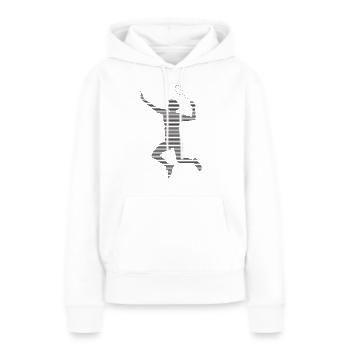 Badminton - Sweat à capuche Premium bio Femme - blanc - Devant - Julia (174cm)