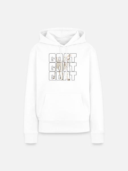 Ziege - Frauen Premium Bio Hoodie - Weiß