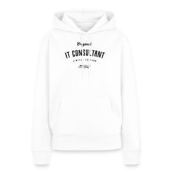 IT Consultant Limited Edition - Frauen Premium Bio Hoodie - Weiß - Vorne - Julia (174cm)