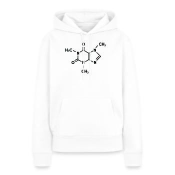 Caffeine Molecule For Barista And Coffee Lover - Women’s Premium Organic Hoodie - white - Front - Julia (174cm)
