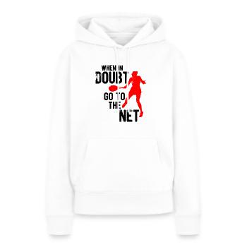 Tennisplatz Spruch Für Tennis - Frauen Premium Bio Hoodie - Weiß - Vorne - Julia (174cm)