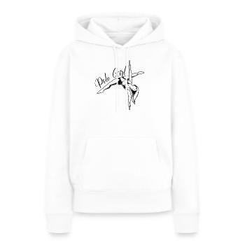 Pole Fitness - Pole Girl - Sweat à capuche Premium bio Femme - blanc - Devant - Julia (174cm)