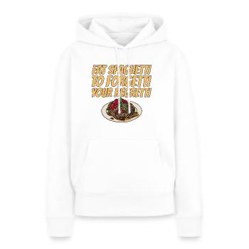 Eat Spaghetti To Forgetti Your Regretti 6 - Frauen Premium Bio Hoodie - Weiß - Vorne - Julia (174cm)