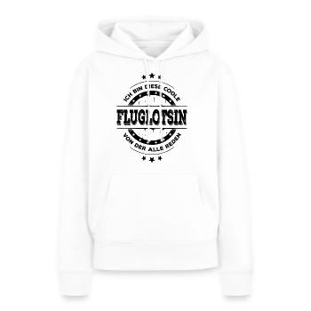 Fluglotsin Geburtstag Flugsicherung Geschenk - Frauen Premium Bio Hoodie - Weiß - Vorne - Julia (174cm)