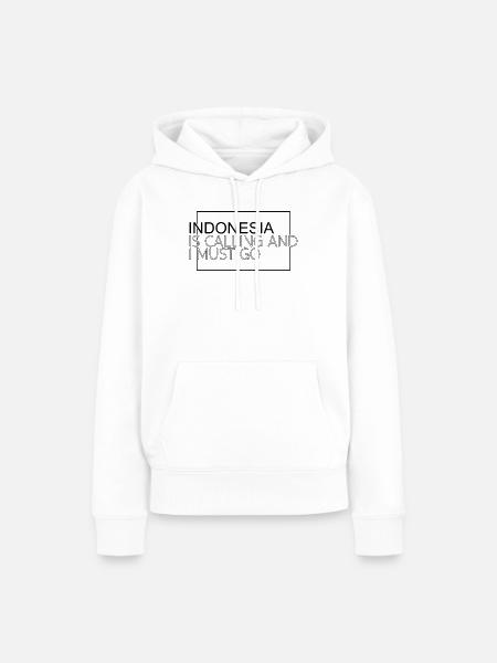 Indonesien Spruch - Frauen Premium Bio Hoodie - Weiß