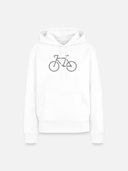Fahrrad - Frauen Premium Bio Hoodie - Weiß