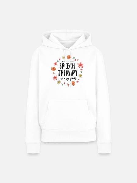 Speech Therapist Therapy Assistant - Frauen Premium Bio Hoodie - Weiß