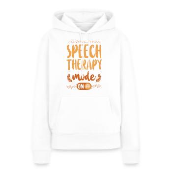 Speech Therapist Therapy Assistant - Frauen Premium Bio Hoodie - Weiß - Vorne - Julia (174cm)