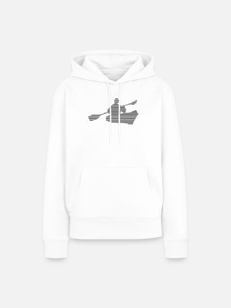 Kanusport - Frauen Premium Bio Hoodie - Weiß