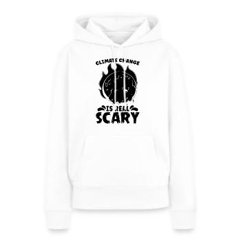 Climate Change Is Real Science Climate Activist - Frauen Premium Bio Hoodie - Weiß - Vorne - Julia (174cm)