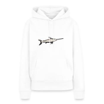 Meerestiere - Frauen Premium Bio Hoodie - Weiß - Vorne - Julia (174cm)