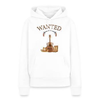 Cowboy Western Kostüm- Wilder Westen - Frauen Premium Bio Hoodie - Weiß - Vorne - Julia (174cm)