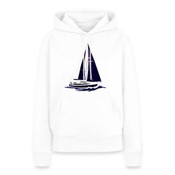 Segelsport Segelschiff Segeln Segler Segelboot - Frauen Premium Bio Hoodie - Weiß - Vorne - Julia (174cm)
