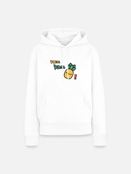 Dias Das Ananas - Frauen Premium Bio Hoodie - Weiß
