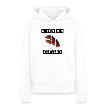 Attention shrimp - Women’s Premium Organic Hoodie - white - Front - Julia (174cm)