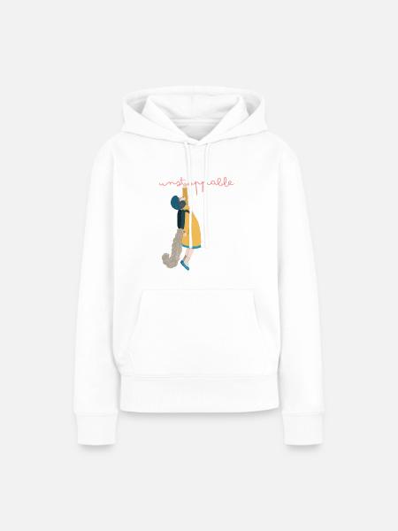 Unaufhaltsam - Frauen Premium Bio Hoodie - Weiß