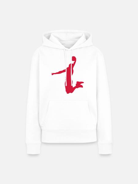Basketball Dunk player2 - Frauen Premium Bio Hoodie - Weiß