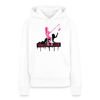 Team Bride - Frauen Premium Bio Hoodie - Weiß - Vorne - Julia (174cm)