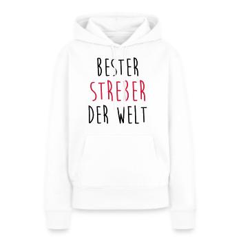 Streber Streberin Schule Kollegen Freund Lehrer - Frauen Premium Bio Hoodie - Weiß - Vorne - Julia (174cm)