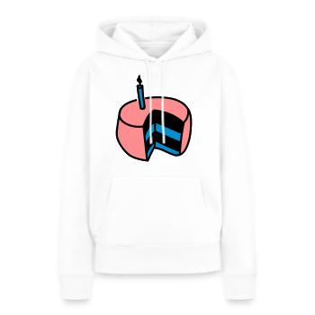 Torte - Frauen Premium Bio Hoodie - Weiß - Vorne - Julia (174cm)