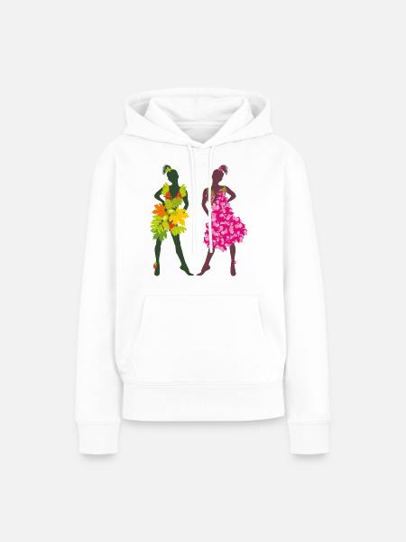 Sommer- und Herbstmädchen - Frauen Premium Bio Hoodie - Weiß