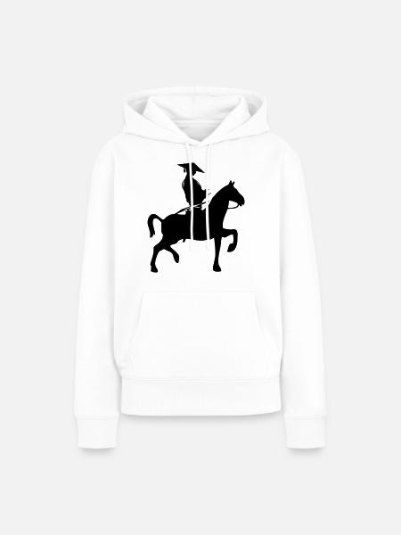 samurai reiter - Frauen Premium Bio Hoodie - Weiß