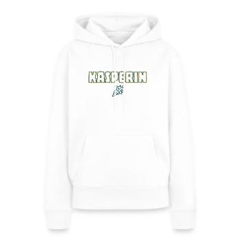 Kasperin - Frauen Premium Bio Hoodie - Weiß - Vorne - Julia (174cm)