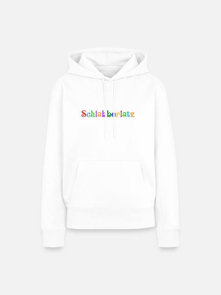 Schlabberlatz - Frauen Premium Bio Hoodie - Weiß