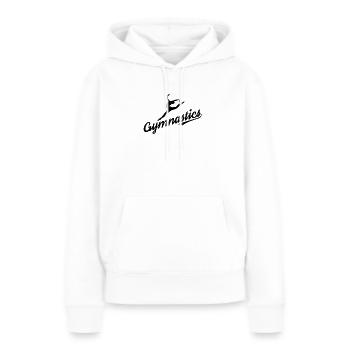 Bodenturnen - Frauen Premium Bio Hoodie - Weiß - Vorne - Julia (174cm)