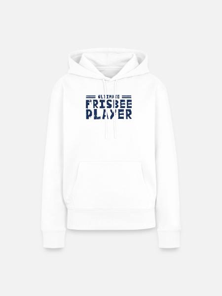 Frisbee Frisbee Frisbee Frisbee - Frauen Premium Bio Hoodie - Weiß
