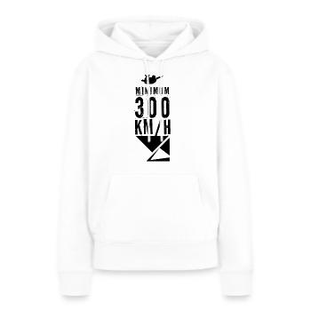 Parachute parachute - Sweat à capuche Premium bio Femme - blanc - Devant - Julia (174cm)
