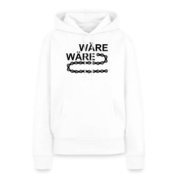 Serait la chaîne de vélos - Sweat à capuche Premium bio Femme - blanc - Devant - Julia (174cm)