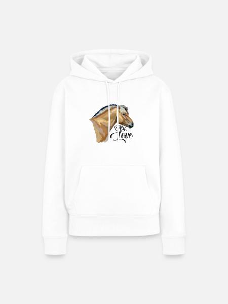 Norweger Fjordpferd Geschenk Fjordpony - Frauen Premium Bio Hoodie - Weiß