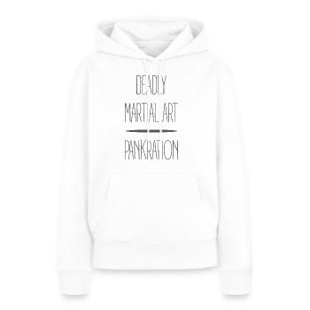 arts martiaux mortels - Sweat à capuche Premium bio Femme - blanc - Devant - Julia (174cm)