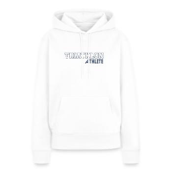 Triathlon Triathlon Triathlon Triathlon - Sweat à capuche Premium bio Femme - blanc - Devant - Julia (174cm)