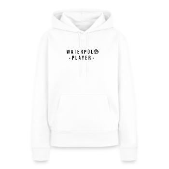 Water-polo water-polo water-polo water-polo - Sweat à capuche Premium bio Femme - blanc - Devant - Julia (174cm)