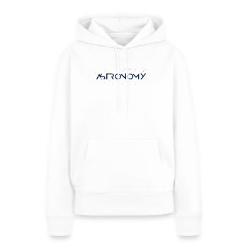Système solaire Astronomie - Sweat à capuche Premium bio Femme - blanc - Devant - Julia (174cm)