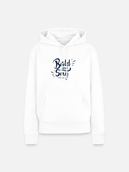 Glatzen - Frauen Premium Bio Hoodie - Weiß