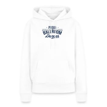 Danse de la société Danse de société - Sweat à capuche Premium bio Femme - blanc - Devant - Julia (174cm)
