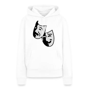 théâtre - Sweat à capuche Premium bio Femme - blanc - Devant - Julia (174cm)