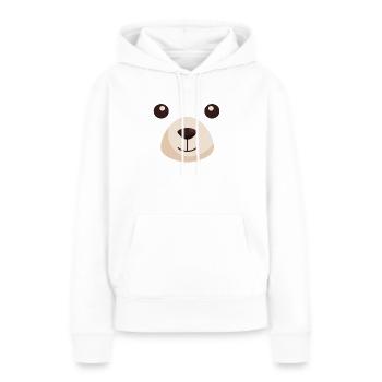 Ours Polaire Ours Polaire Ours Polaire Ours Arctique Cadeau - Sweat à capuche Premium bio Femme - blanc - Devant - Julia (174cm)