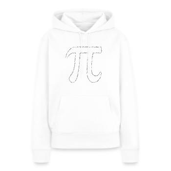 PI Symbol 3,14 Zeichen Kreiszahl Mathe Geschenk Pi - Frauen Premium Bio Hoodie - Weiß - Vorne - Julia (174cm)