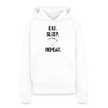 Gleitschirmfliegen Gleitschirmflieger - Frauen Premium Bio Hoodie - Weiß - Vorne - Julia (174cm)