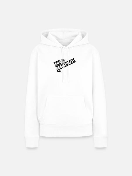 Eisklettern - Frauen Premium Bio Hoodie - Weiß