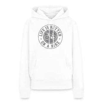 Road Bike Bicycle Road Cyclist Gift - Women’s Premium Organic Hoodie - white - Front - Julia (174cm)