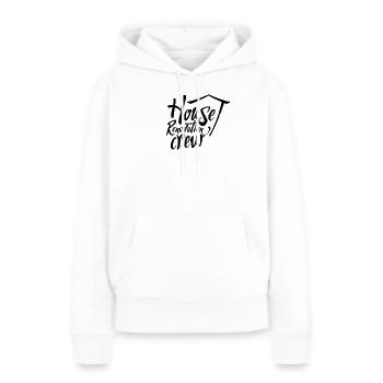 Sanieren Renovierung Renovieren Sanierung Haus - Frauen Premium Bio Hoodie - Weiß - Vorne - Julia (174cm)